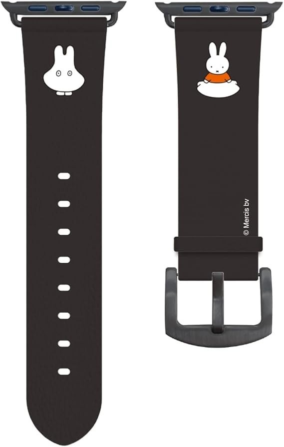 Miffy Ghost Apple Watch Leather Band 41/40/38mm, MF-306BK Black | eBay