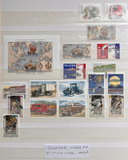TIMBRES ISLANDE 1992 YT N° 713 à 732 NEUFS ** MNH