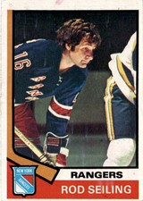 1974-75 Topps #102 Rod Seiling New York Rangers