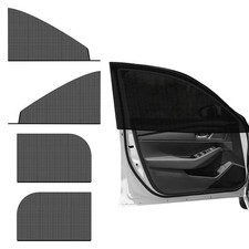 4 PCS Car Window Shades, Double-Layer Automotive Front  Rear Side Window Sun...