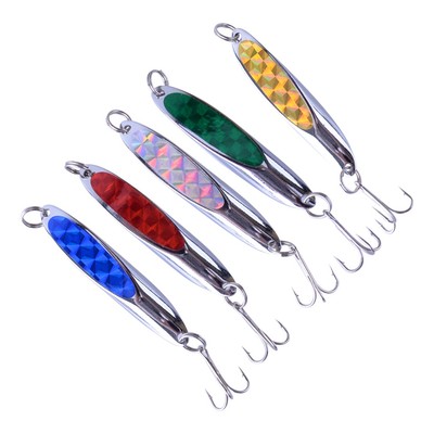 5Pcs/Set Meer Angeln Spinner Keil Angelköder Langer Löffel 21g Barsch Neu m