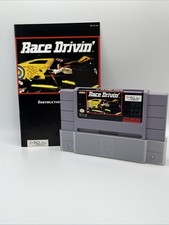 Race Drivin' (Super Nintendo SNES, 1992), Game and Manual, Tested and Working