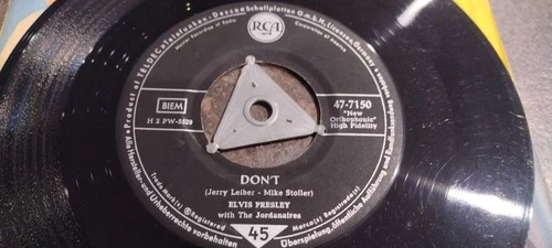 ELVIS PRESLEY - DON'T - RCA - 47-7150 - GERMANY - ROCK - 1958
