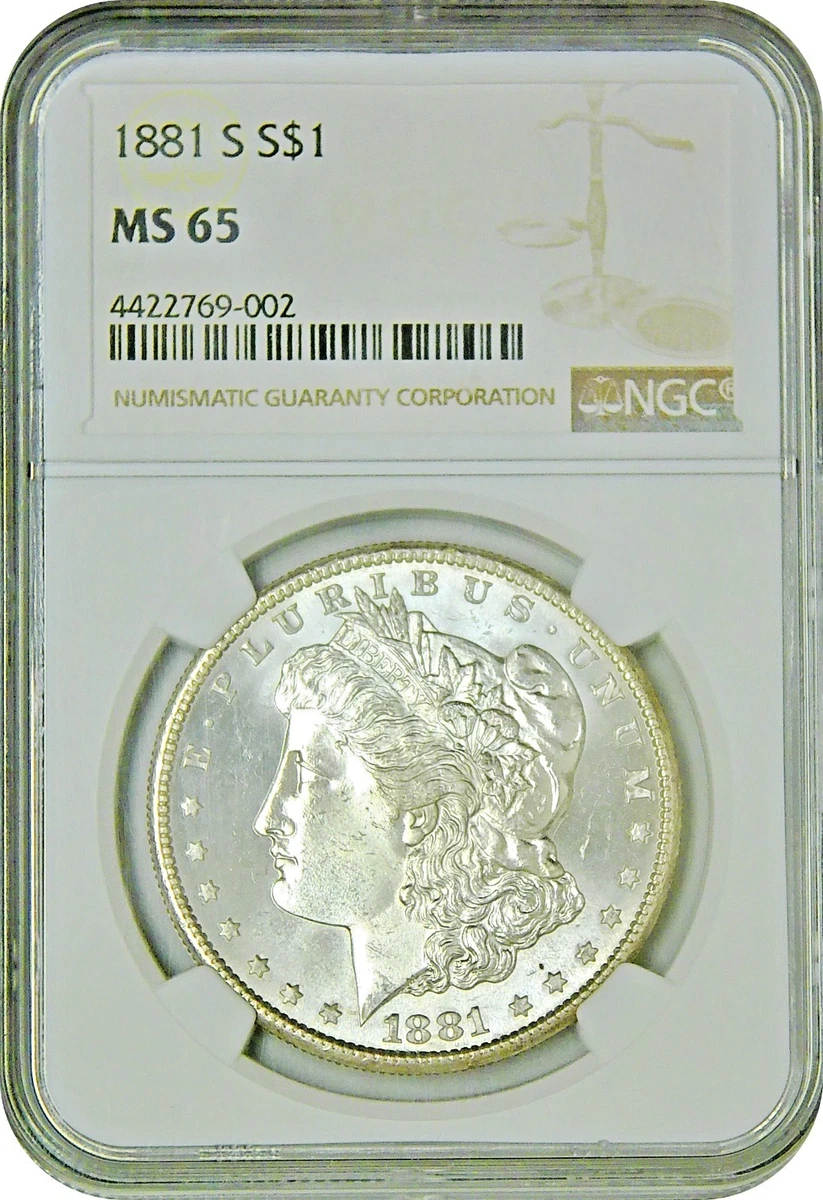 1881 Year Grade MS 65 Morgan Dollars (1878-1921) for sale | eBay