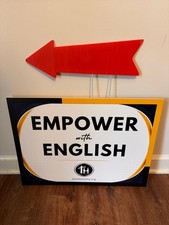 Red Directional Arrow Signs With Metal Stakes Outdoor Yard Event Signs 3PK