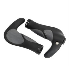 2PCS Ergonomic Rubber Bar End Handlebar Cycling Bicycle Grips MTB Mountain Bike