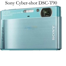 90 New SONY Cyber-shot DSC-T90 Digital Camera W/SD Card Charger Fully Tested