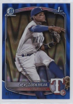 2025 Bowman Chrome Prospects Blue RayWave Refractor 71/150 Esteban Mejia 19zn