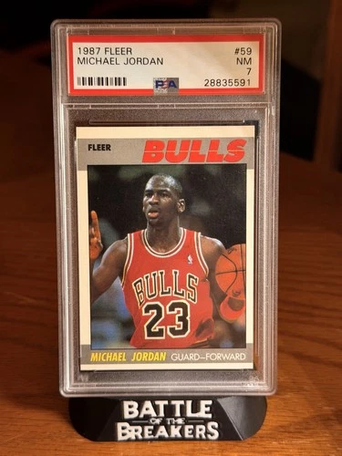 1987-88 Fleer Michael Jordan #59 2nd Year PSA 7 Bulls