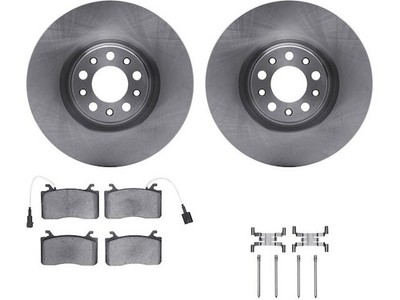 Front Brake Pad and Rotor Kit For 17-25 Alfa Romeo Giulia Stelvio Base TI BS51B7
