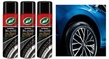 3 x Turtle Wax 500ml Black In A Flash Trim & Tyre Shine Car Exterior Plastic
