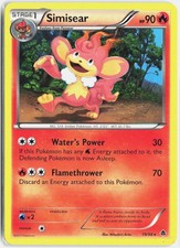 Simisear 19/98 Rare Emerging Powers Pokemon Lightly Played