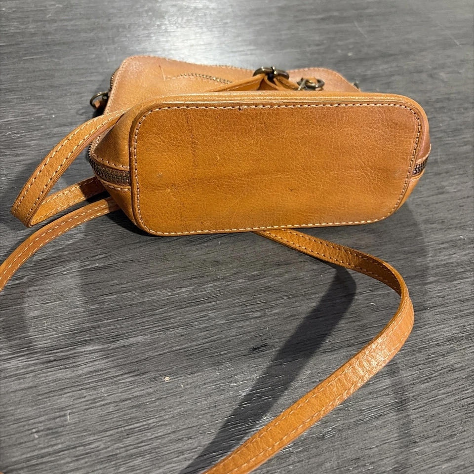 Pratesi Firenze маленький коричневый кожаный наплечная сумка изящный!!! - Изображение 4 из 4