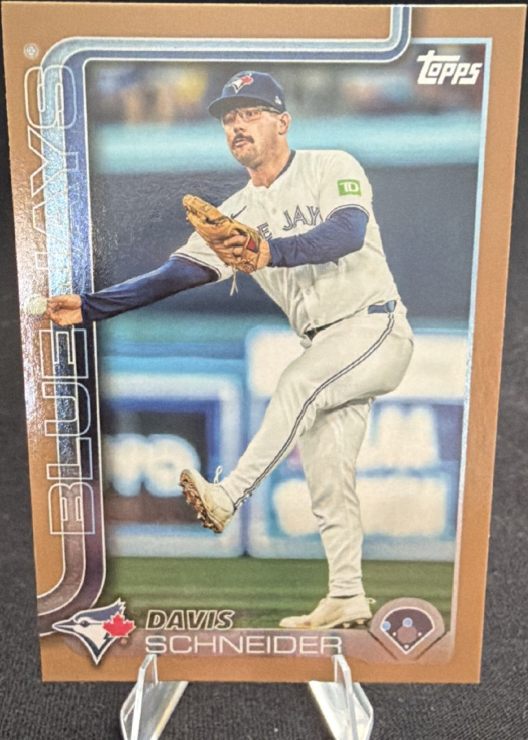 Topps 2025 Series 1 Gold Davis Schneider #342 Blue Jays MLB Baseball /2025