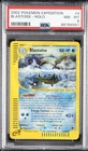 2002 POKEMON EXPEDITION #4 BLASTOISE-HOLO PSA 8