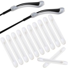 10 Pairs Silicone Eyewear Leg Sleeve Eyeglass End Tips Pieces Anti