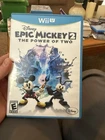 Disney Epic Mickey 2: The Power of Two Nintendo Wii U Manual Included NTSC-U/C …