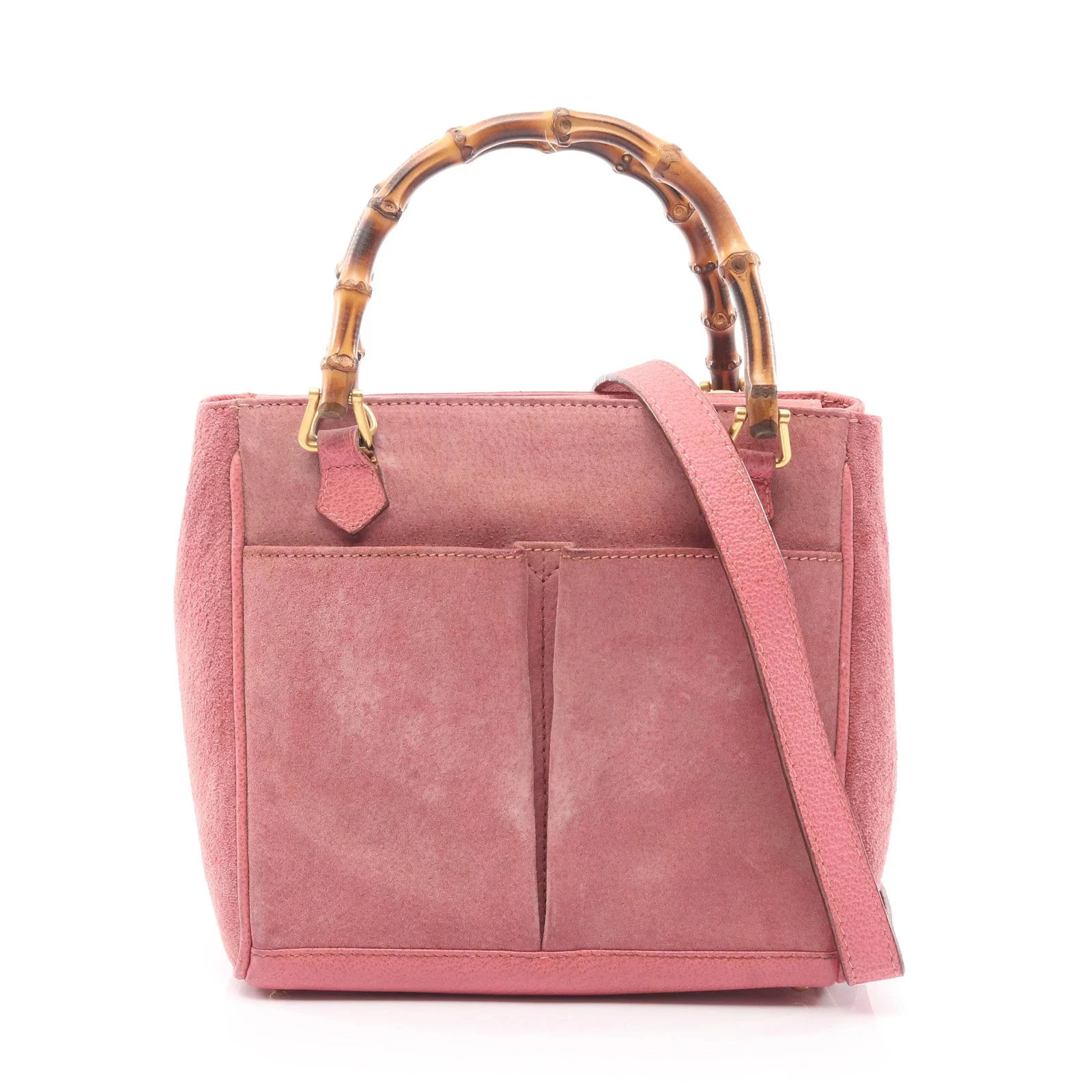 Gucci — Gucci 2WAY Handbag Pink Leather #RCB1694