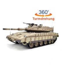 RC Panzer IDF MERKAVA MK IV BB+IR 1:16 V7.o PRO Metallfahrwerk +360° Turm