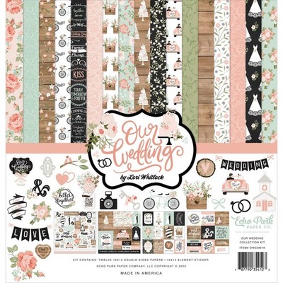Echo Park Paper Our Wedding Collection Kit Lori Whitlock Scrapbook Paper