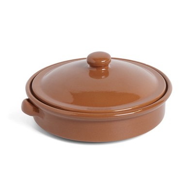 Terrakotta runde Schale mit Deckel glasiert ofen- & gasfest 20cm-25cm ABS Keramik