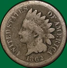1862 Indian Head Cent Good G Coin #35475