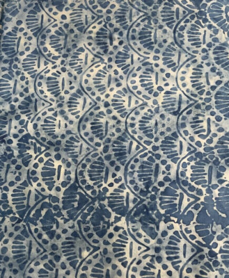 JAVA BATIK - BLUE 62-Y3545 KFT-- 7/8 YARD