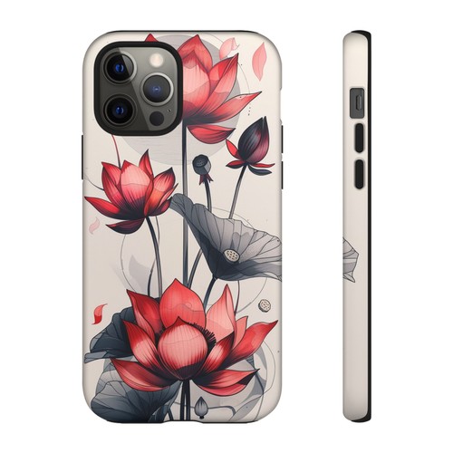 Pink Lotus Flowers Lily Floral Phone Case for iPhone, Samsung Galaxy, Pixel - 第 37/85 張圖片