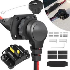 MKR-27 60 AMP Circuit Breaker 1865115 & MKR-28 Trolling Motor Plug Receptacle