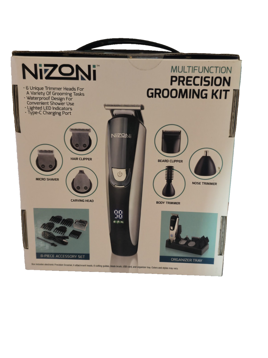 Nizoni Precision Grooming Kit 18 Piece & Charging Station Hair