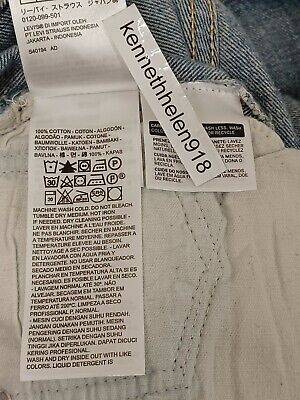 LEVIS 501 AUTHORIZED VINTAGE MADE IN USA JEANS BLUE MENS SIZE 34