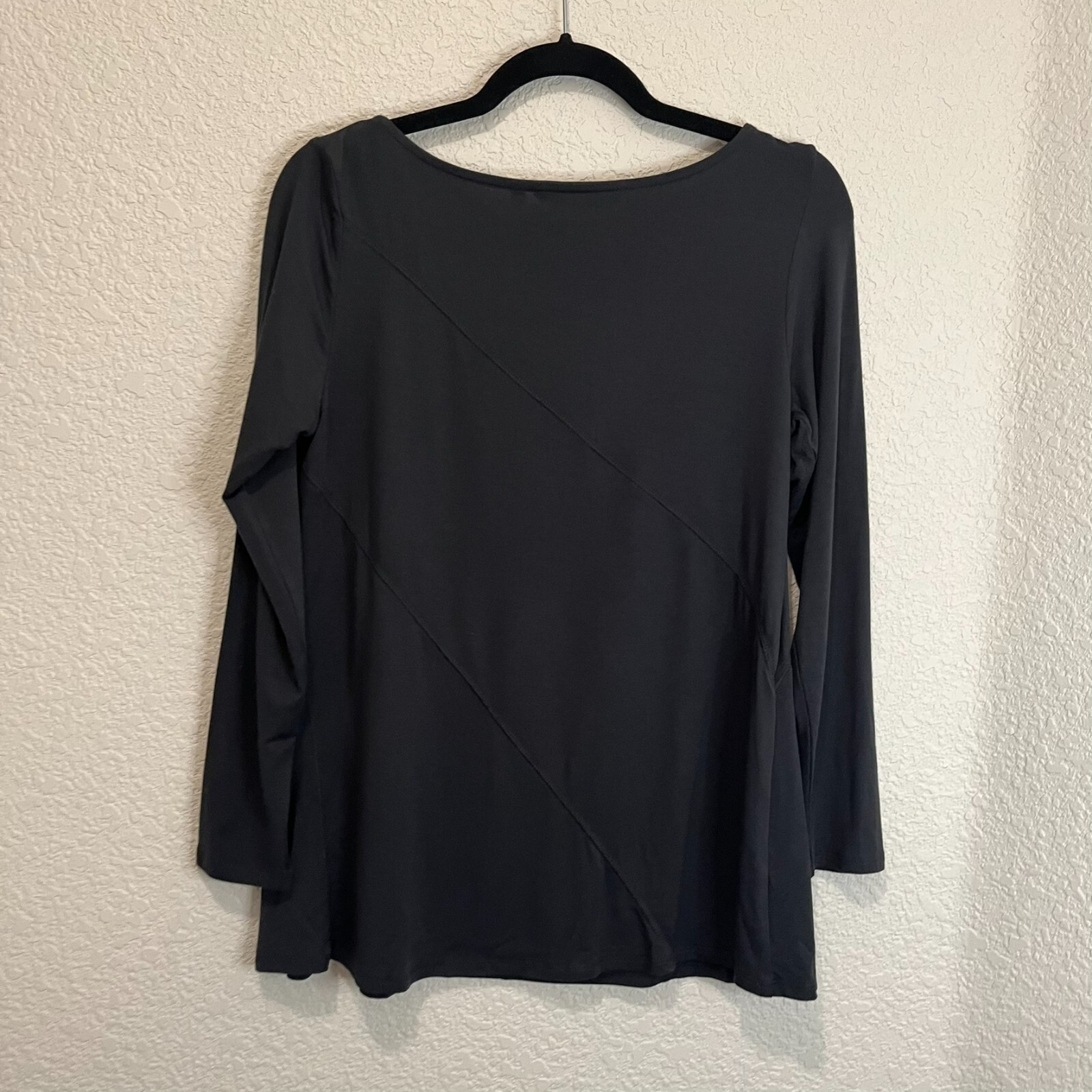 Soft Surroundings Solid Black Long Sleeve Shirt W… - image 4