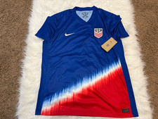 Nike USMNT USA 2024 Away Tie Dye Size XL Soccer Jersey FJ4277-417