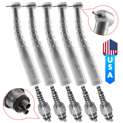 5X NSK Style Dental Fast High Speed Turbine Handpiece 4Holes Coupling Coupler GB