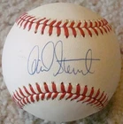 DAVE STEWART Signed  OAL Baseball LOS ANGELES DODGERS Oakland Athletics
