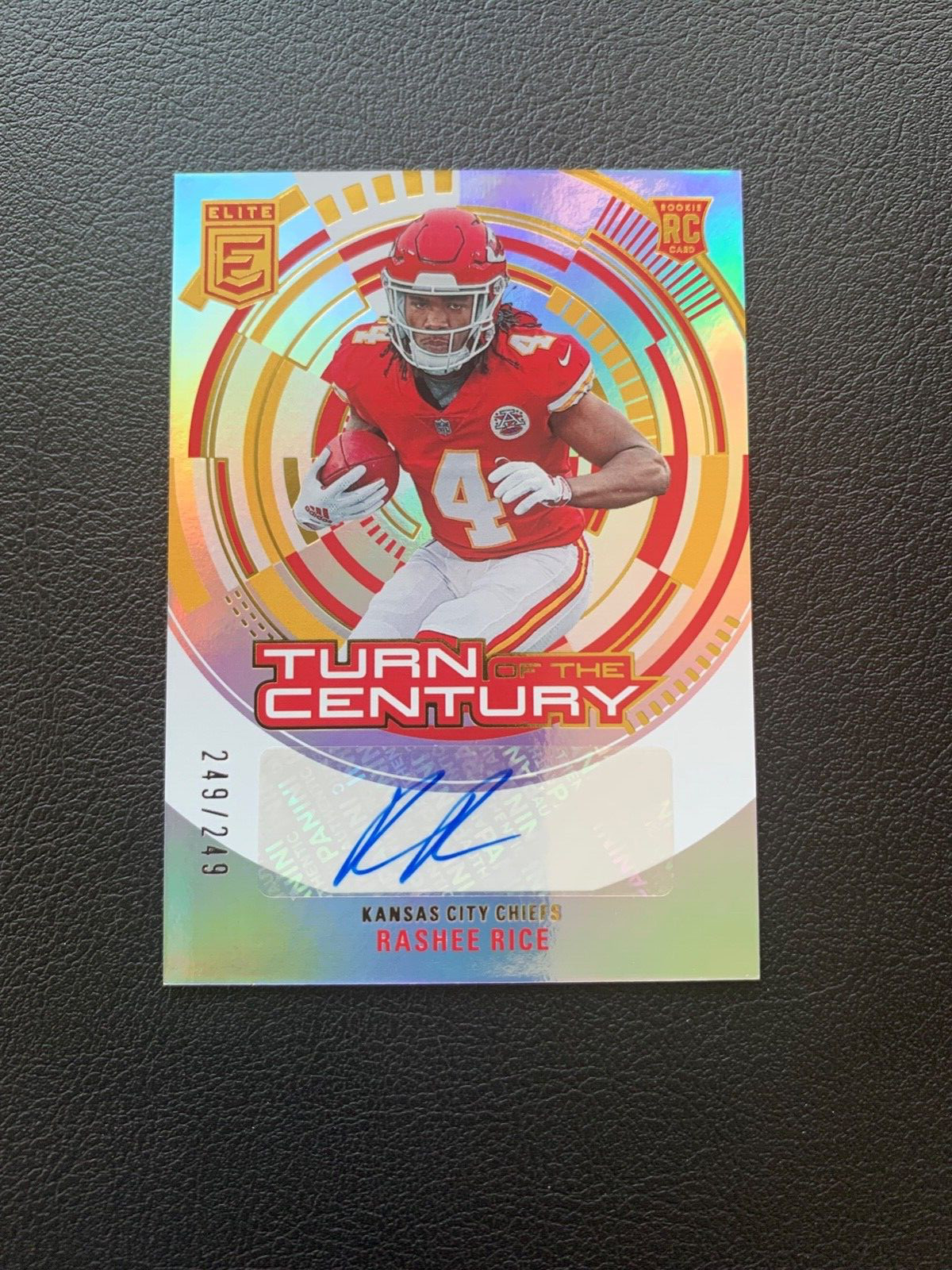 2023 Donruss Elite Turn of the Century Rashee Rice Auto 249/249 KC Chiefs