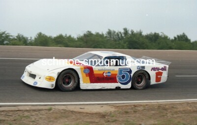 #ad VINTAGE RACING PHOTO 8X10 #1553 16; LARRY ZENT 1987 KALAMAZOO SPEEDWAY $9.99