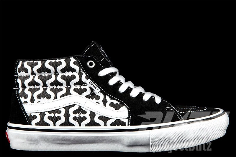 SS21 Vans Supreme Skate Grosso Mid Monogram S Logo Noir Taille 8,5 2021