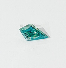5-6 CT Azul Tratados Cometa Diamante Forma Gran Brillo Y Luster VVS1 Certificado