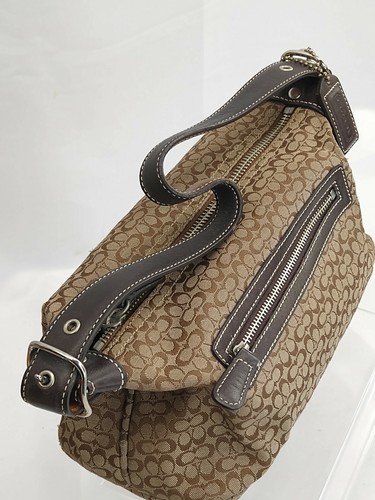 coach monogram baguette bag