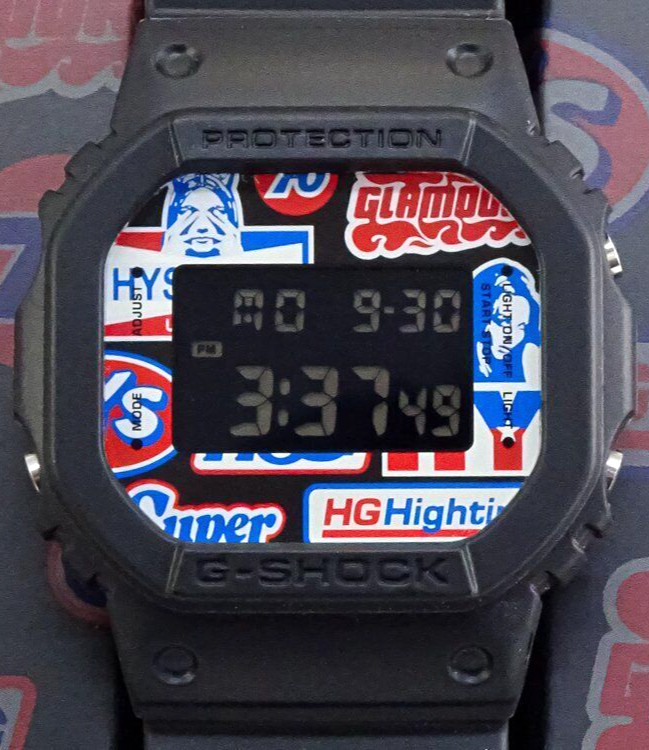 Reloj Casio Collaboration Hysteric Glamour G-SHOCK DW5600 Negro Edición Limitada