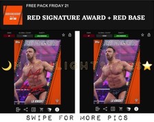 Topps Slam 21 FREE PACK FRIDAY Red Signature Award + Red LA KNIGHT *Digital