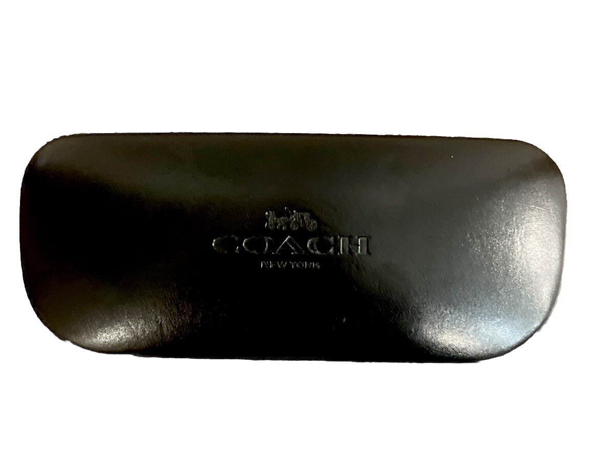 Coach New York Logo Black Eyeglasses Sunglasses Clamshell Hard Case