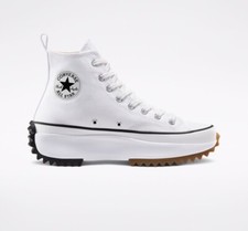 Men Converse Run Star Hike Platform Shoes Sneakers Size 10.5 White Black 166799C