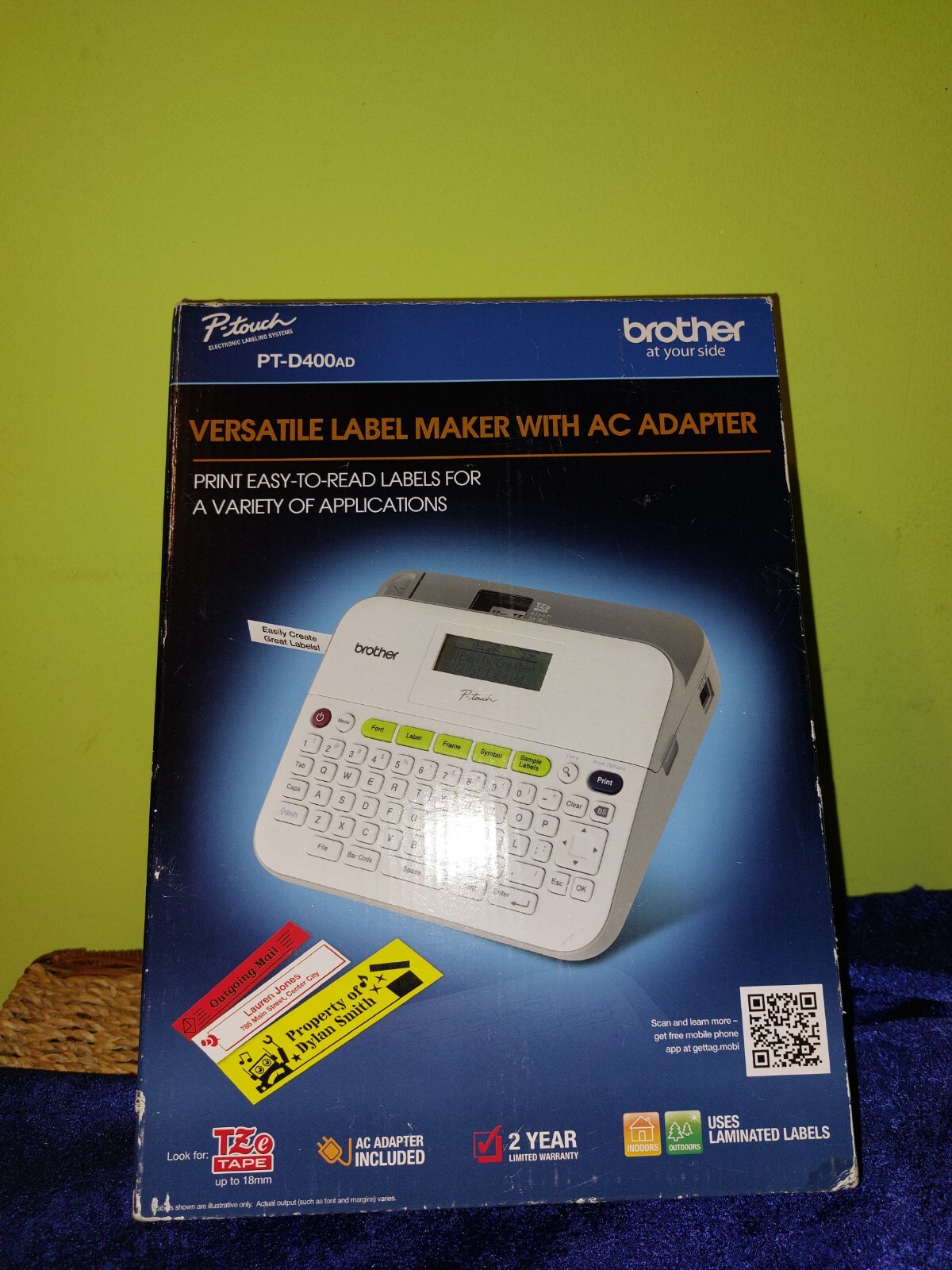 Brother PT-D400AD Desktop Labelmaker 