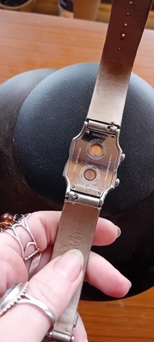 Philip Stein Signature Teslar SS Dual Time Women’s Wrist Watch Leather MOP - 第 7/23 張圖片
