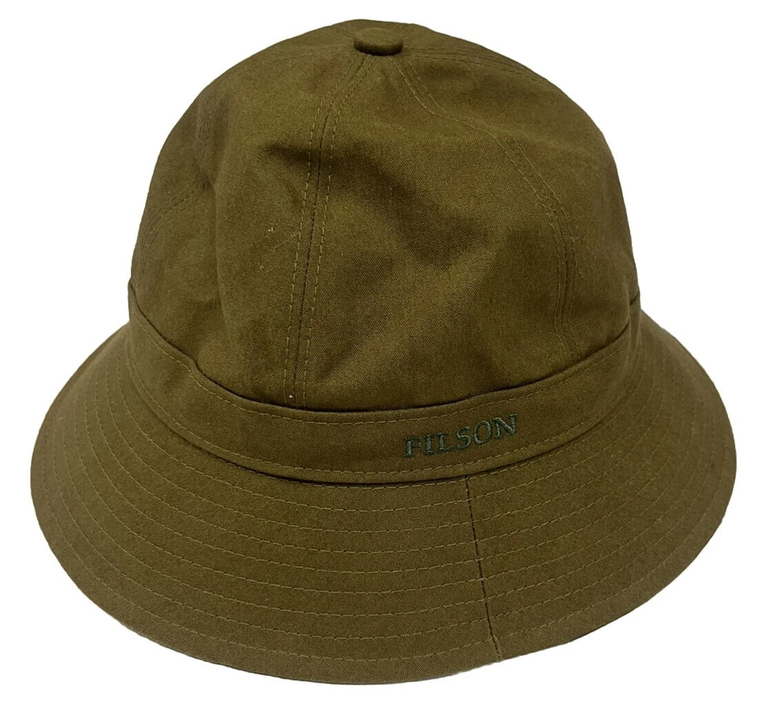 Filson Bucket Hat 20204552 Marsh Olive Waxed Cotton Retro Dark Khaki Army CC