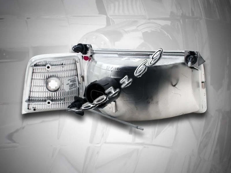 92-96 Ford F-150 Bronco Headlights Clear + Corner Lights Side Marker Clear - Image 2 of 2