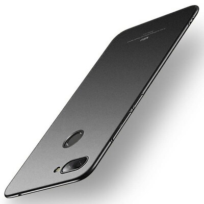 MSVII Hard Case ultradünne PC Handyhülle Matt Cover Schwarz für Xiaomi Mi 8 Lite
