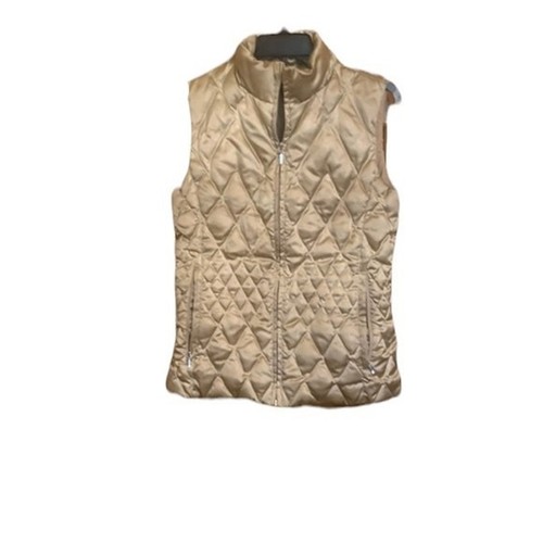 Champagne Quilted Puffer Vest 